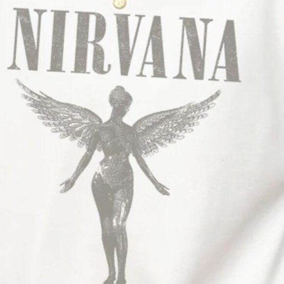Vintage 90s Nirvana Angel Tour Concert Shirt, Graphic Nirvana Band Sweatshirt - Picture 2 of 4